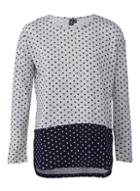 *izabel London Grey Heart Print Knitted Jumper