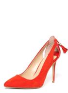 Dorothy Perkins Red 'eloise' Tassel Back Court Shoes
