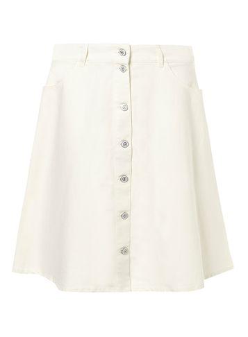 Dorothy Perkins *vero Moda White Button Mini Skirt