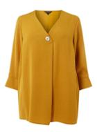 Dorothy Perkins *dp Curve Ochre Overhead Linen Shirt