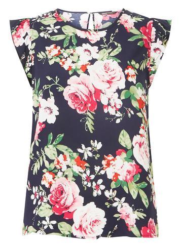 Dorothy Perkins *only Multi Coloured Floral Print Top