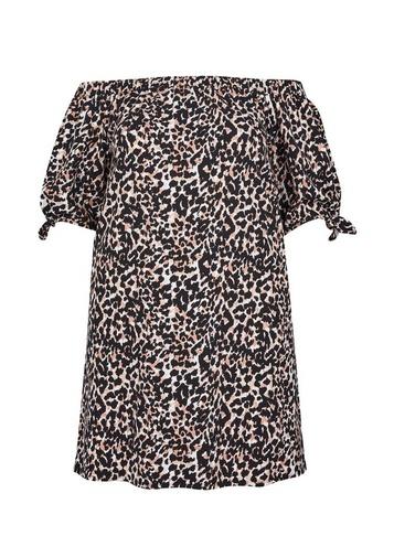Dorothy Perkins *dp Curve Animal Print Bardot Dress
