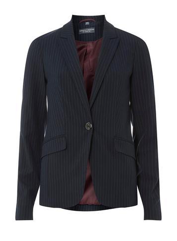 Dorothy Perkins Navy Pinstriped Suit Jacket