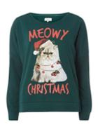 Dorothy Perkins *only Cat Xmas Sweat