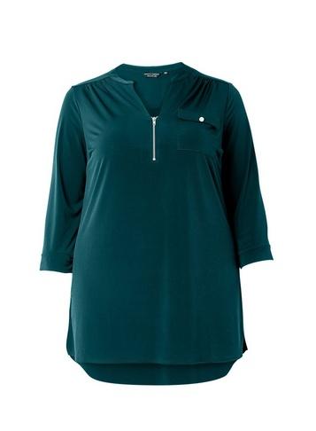 Dorothy Perkins *dp Curve Teal Tunic Top