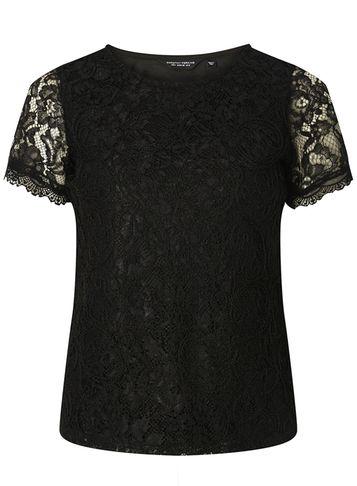 Dorothy Perkins Black Cornelli Lace T-shirt