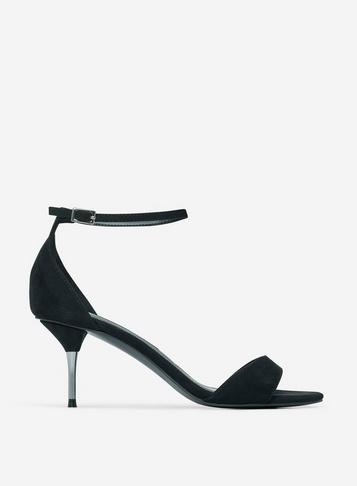 Dorothy Perkins Black Steel Heeled Sandals