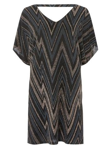Dorothy Perkins *billie & Blossom Petite Multicoloured Zig Zag Print Shift Dress