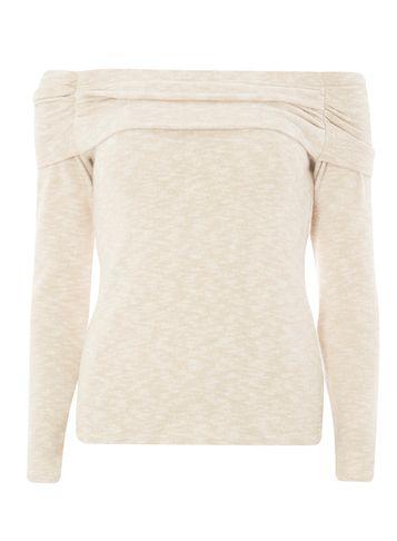 Dorothy Perkins Beige Ruched Bardot Top