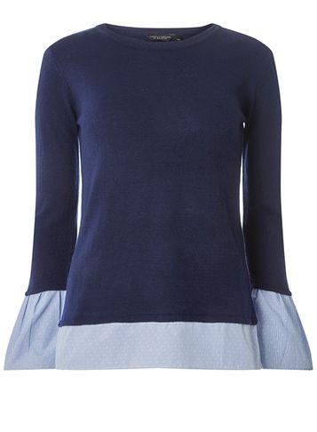 Dorothy Perkins Navy Woven Cuff