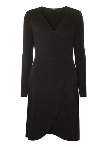 Dorothy Perkins *vero Moda Black Jersey Wrap Dress