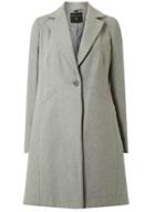 Dorothy Perkins Grey Single-breasted Coat