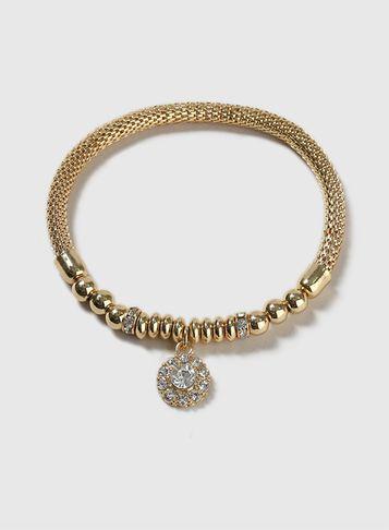 Dorothy Perkins Gold Mesh Stretch Bracelet