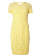 Dorothy Perkins Lemon Scallop Pencil Dress