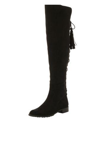 Dorothy Perkins *london Rebel Suedette Over The Knee Boots