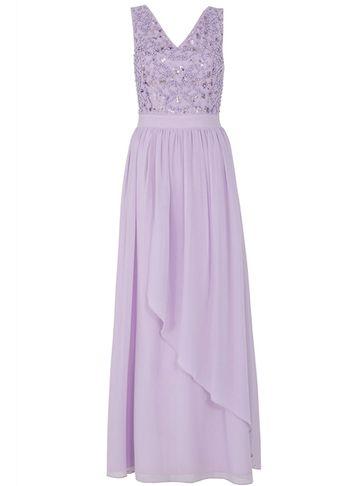 Dorothy Perkins *quiz Lilac V-neck Waterfall Maxi Dress
