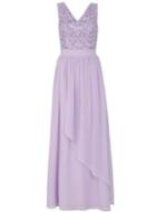 Dorothy Perkins *quiz Lilac V-neck Waterfall Maxi Dress