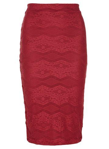 Dorothy Perkins Pink Lace Pencil Skirt