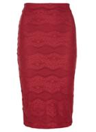 Dorothy Perkins Pink Lace Pencil Skirt