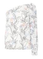 Dorothy Perkins Ivory Floral Print One Shoulder Top