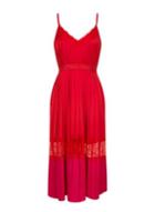 Dorothy Perkins *little Mistress Red Camisole Midi Dress