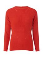 Dorothy Perkins *tall Red High Neck Zip Jumper