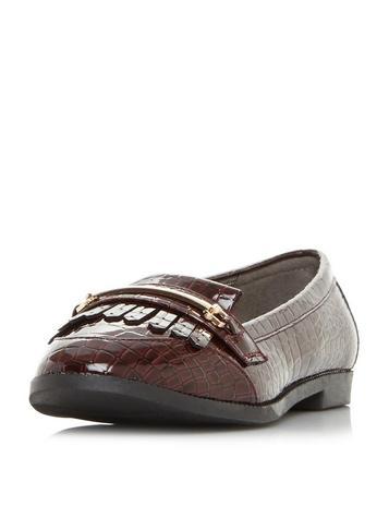 Dorothy Perkins *head Over Heels By Dune Brown Goldiie Ladies Flat Shoes