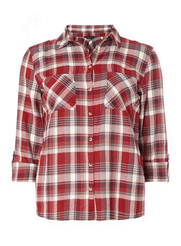 Dorothy Perkins Autumn Red Check Shirt