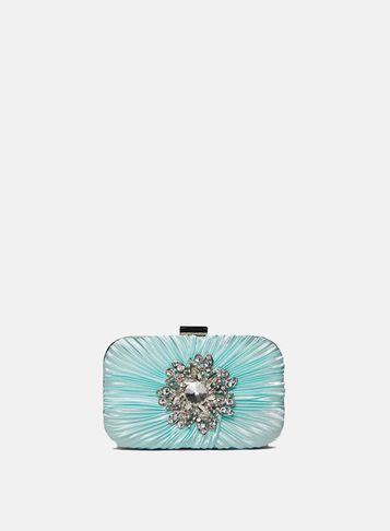 Dorothy Perkins Mint Brooch Box Clutch