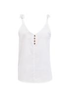 Dorothy Perkins Ivory Button Camisole Top