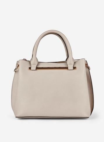 Dorothy Perkins Nude Metal Bar Mini Tote Bag