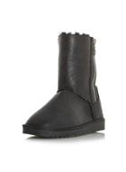 Dorothy Perkins *head Over Heels By Dune Ricki Black Ladies Flat Boots