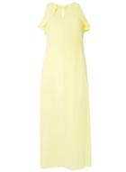 Dorothy Perkins Petite Yellow Rufflemaxi Dress