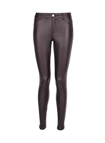 Dorothy Perkins Black 'frankie' Aubergine Coated Super Soft Skinny Jeans