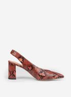 Dorothy Perkins Wide Fit Multi Colour Snake Print Court Shoes