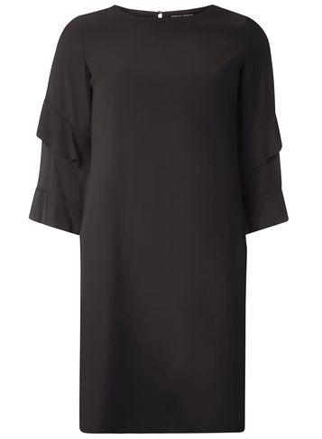 Dorothy Perkins Black Ruffle Sleeve Shift Dress