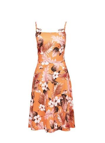 Dorothy Perkins *tall Orange Tropical Print Camisole Dress