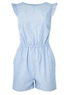 Dorothy Perkins Chambray Tie Back Playsuit