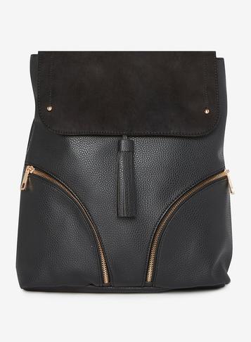 Dorothy Perkins Black Tassel Detail Backpack