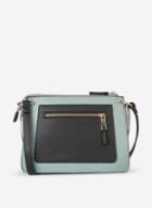 Dorothy Perkins Blue Zip Front Cross Body Bag