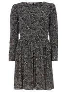 Dorothy Perkins *closet Black Patterened Dress