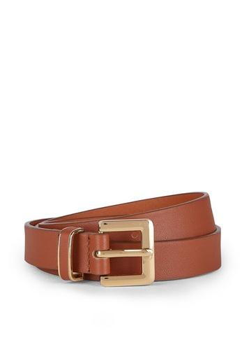 Dorothy Perkins Tan Square Buckle Belt