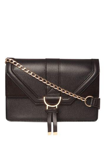 Dorothy Perkins Black U Bar Clutch