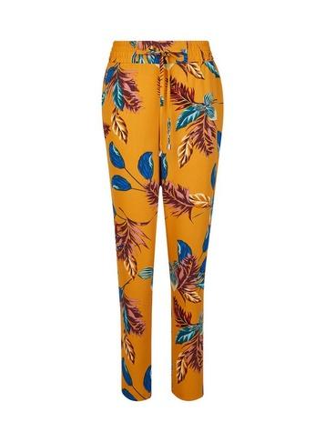 Dorothy Perkins Yellow Tropical Print Joggers