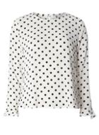 Dorothy Perkins *only White Polka Dot Blouse
