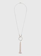 Dorothy Perkins Rose Gold Ring And Chain Tassel Necklace
