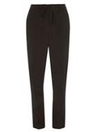 Dorothy Perkins *tall Black Tie Tapered Leg Trousers