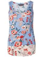 Dorothy Perkins Blue Poppy Floral Vest Top