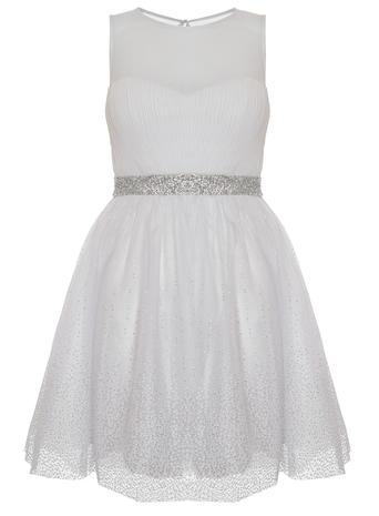 Dorothy Perkins *quiz Chiffon Glitter Prom Dress