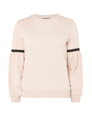 Dorothy Perkins Nude Embellished Chain Sweat Top